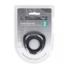 Sealed Liquid Silicone Vibrating Cockring - Black